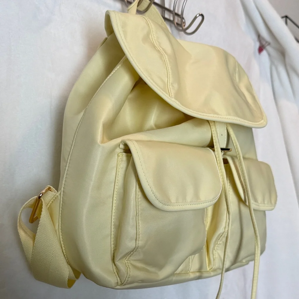 NEW Year of Ours x FabFitFun YOS Yellow Nylon Backpack BNWT Spring 2026